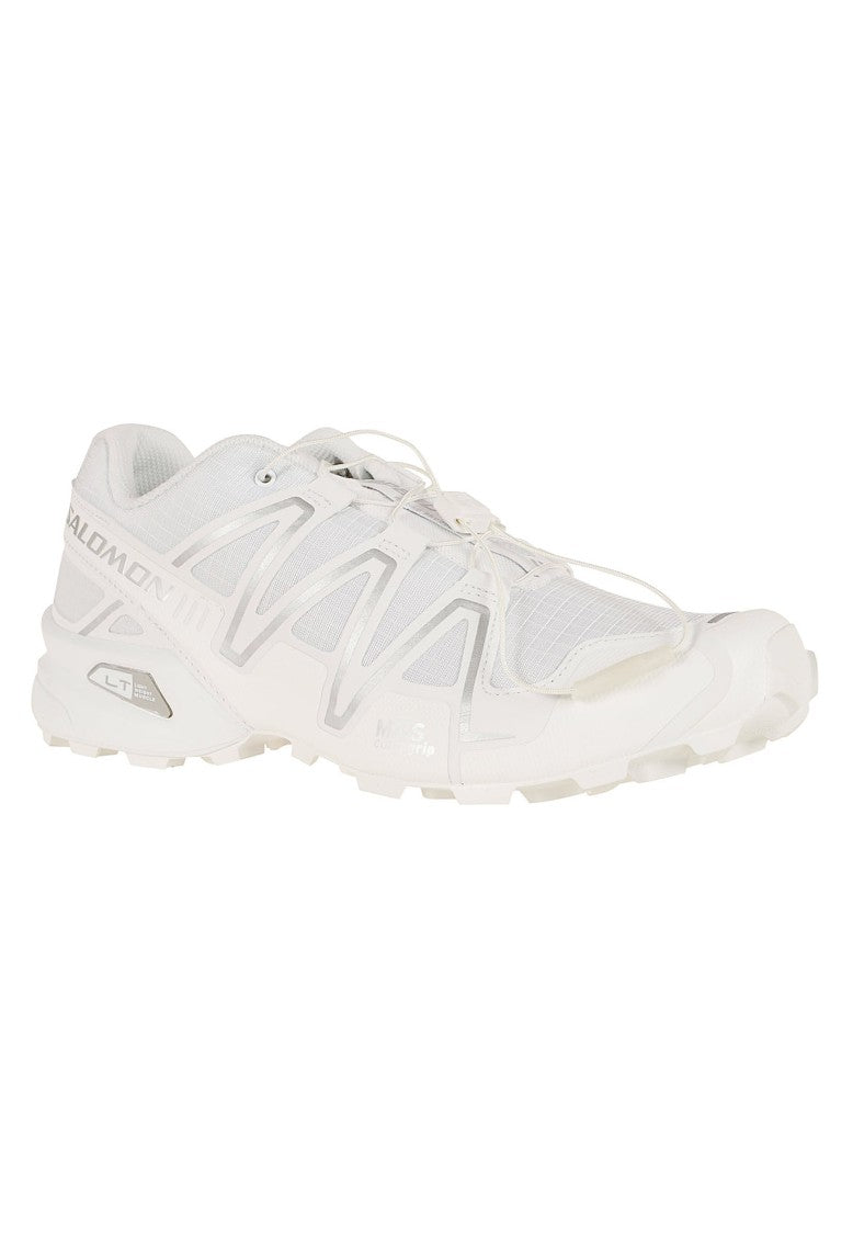Salomon White Speedcross 3 Technical Mesh Trail Sneakers