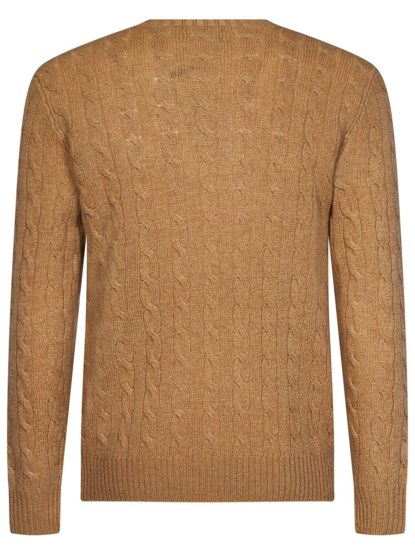 Polo Ralph Lauren Brown Cable-Knit Sweater