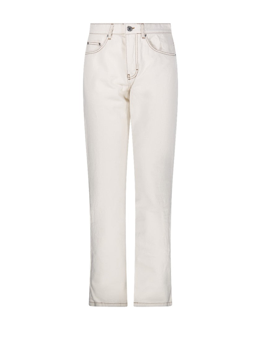 Ami Classic Straight-Leg Jeans With High Waist