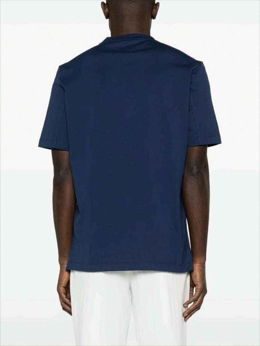 Brunello Cucinelli Short-Sleeve Crew Neck T-Shirt With Subtle Logo