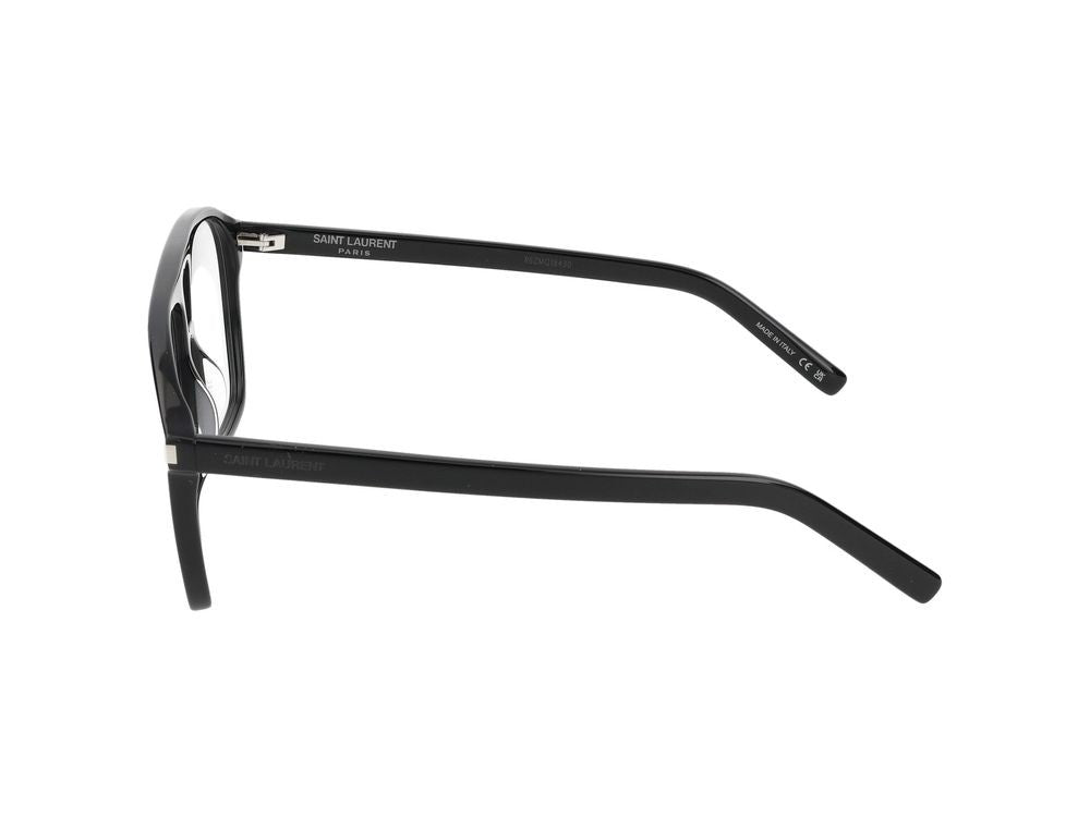 Saint Laurent Eyeglasses Sl 596 Dune Opt 001 Black Black Transparent 58/14/145