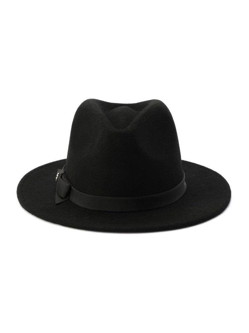 Kate Spade Grosgrain Bow Felt Fedora Hat