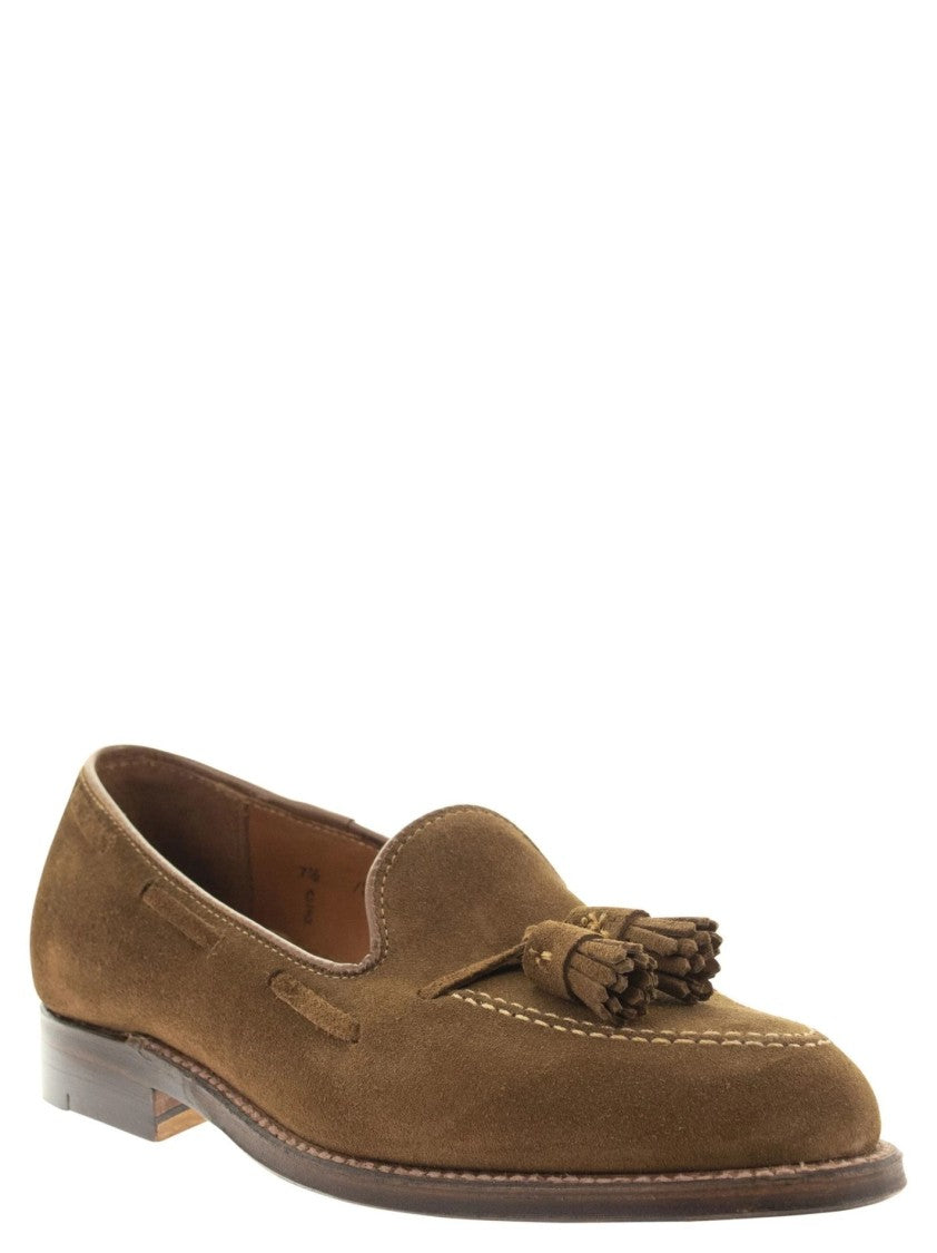 Alden Aberdeen Tassel Loafers In Suede Leather