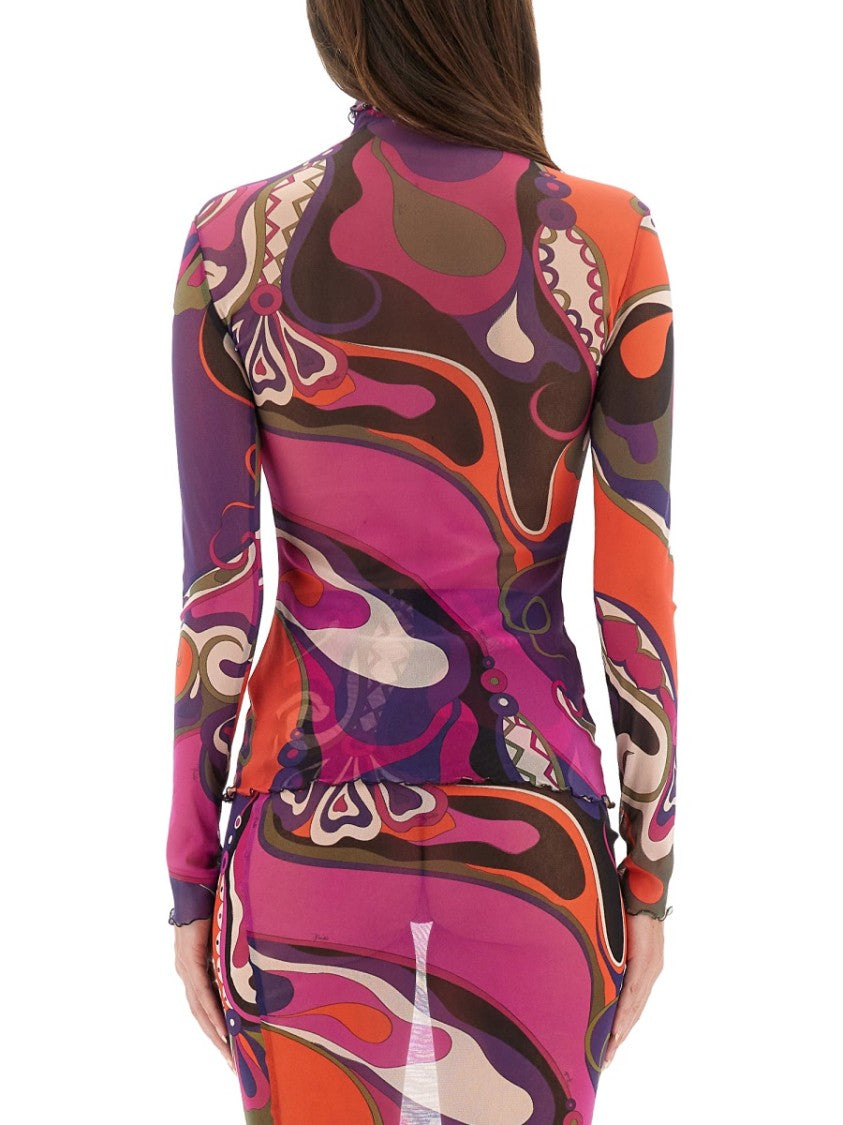 Pucci Orchid Print Top