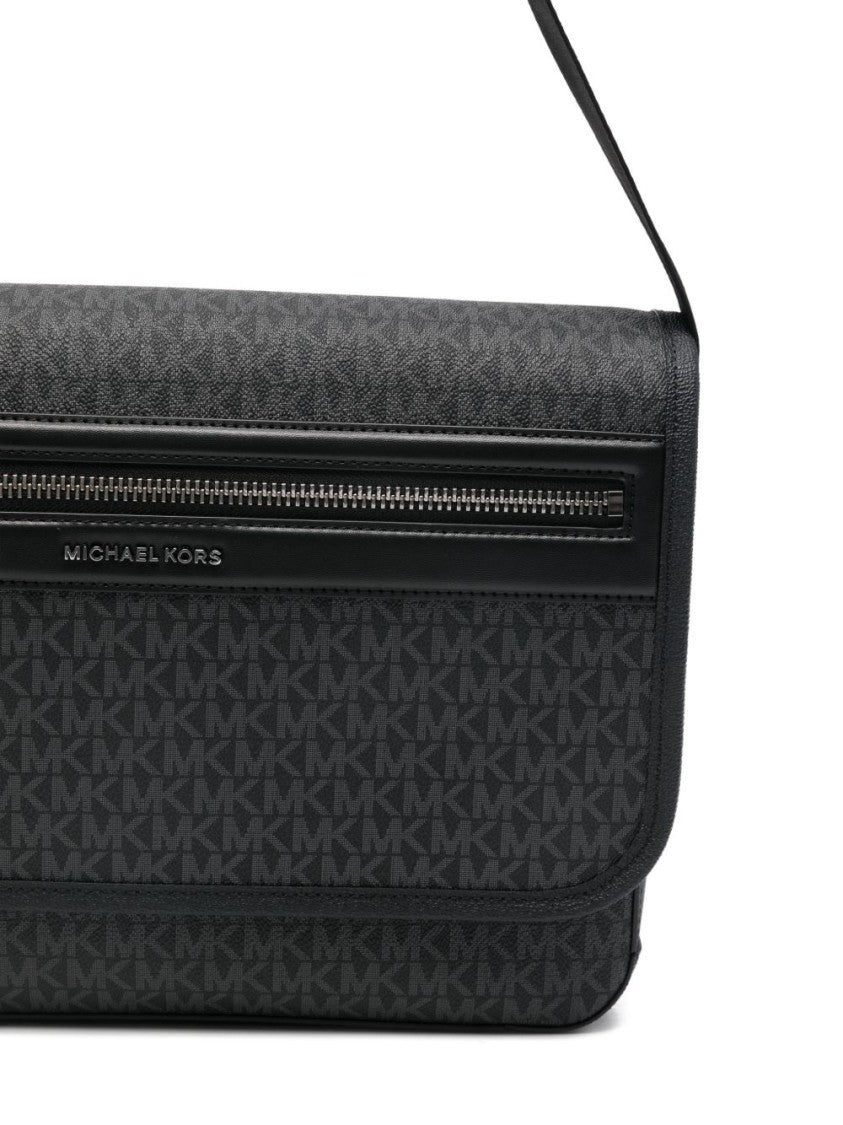 Michael Kors Logo Pattern Flap Shoulder Bag