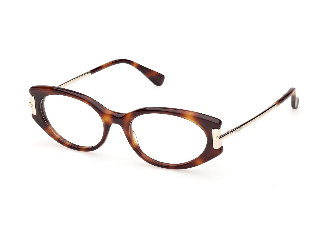 Max Mara Tortoiseshell Mm5225 Rounded Acetate Eyeglasses