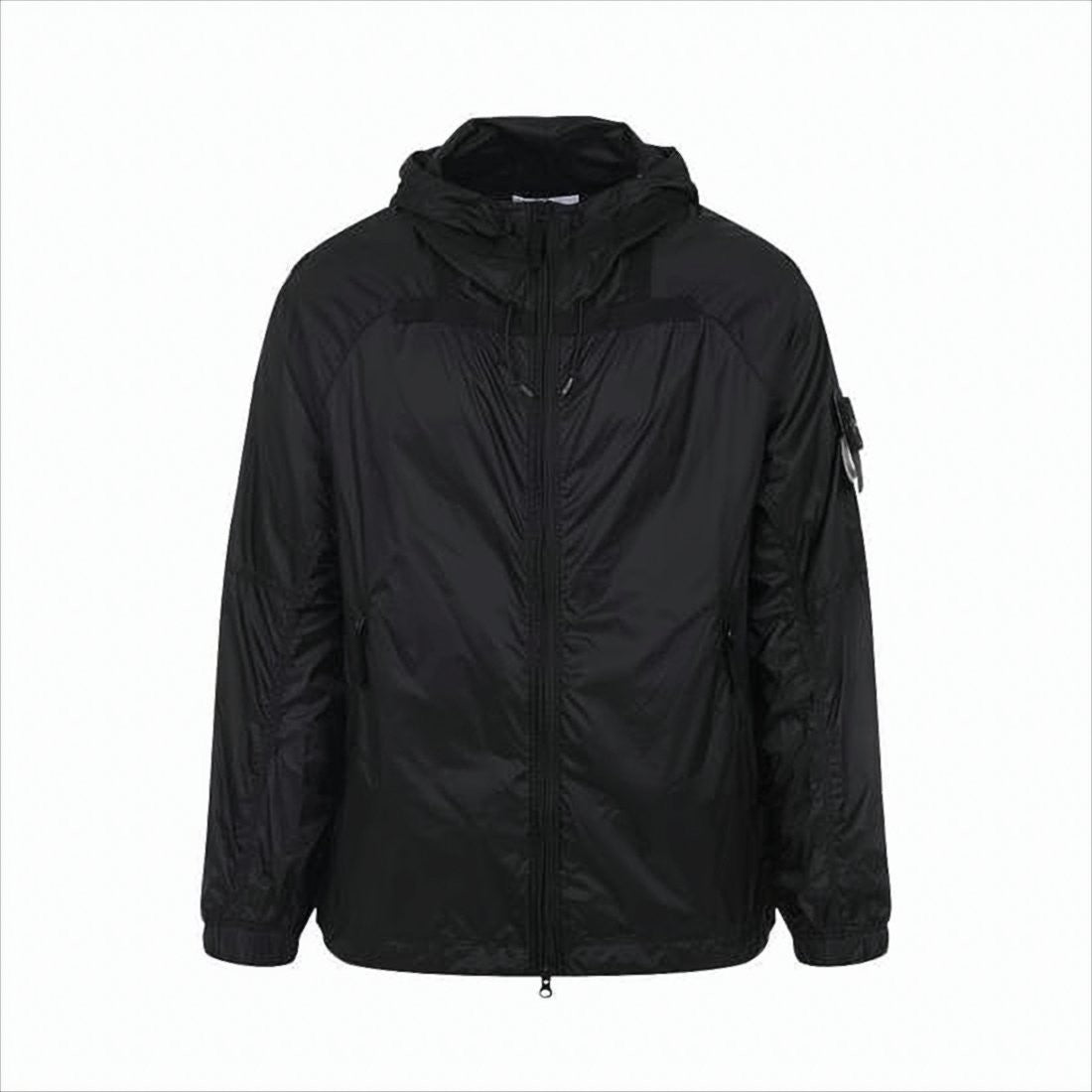 Stone Island Sleek Lightweight Hooded Jacket With Panel Detailing