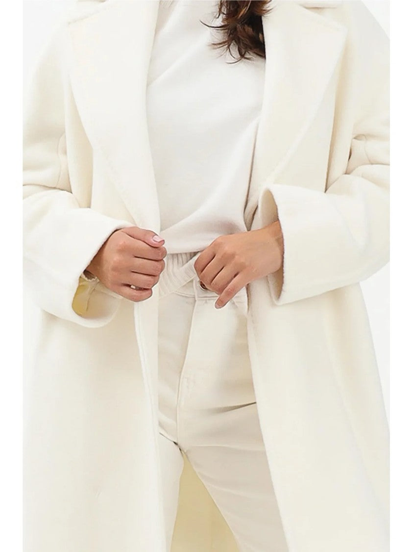 Max Mara Double-Breasted Tokio Alpaca Wool Coat With Minimalist Design