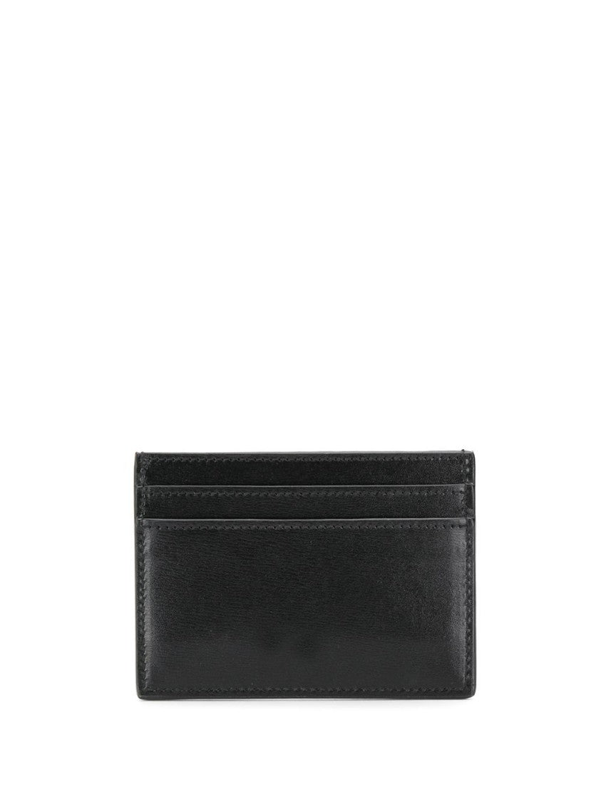 Saint Laurent Smooth Black Leather Cardholder