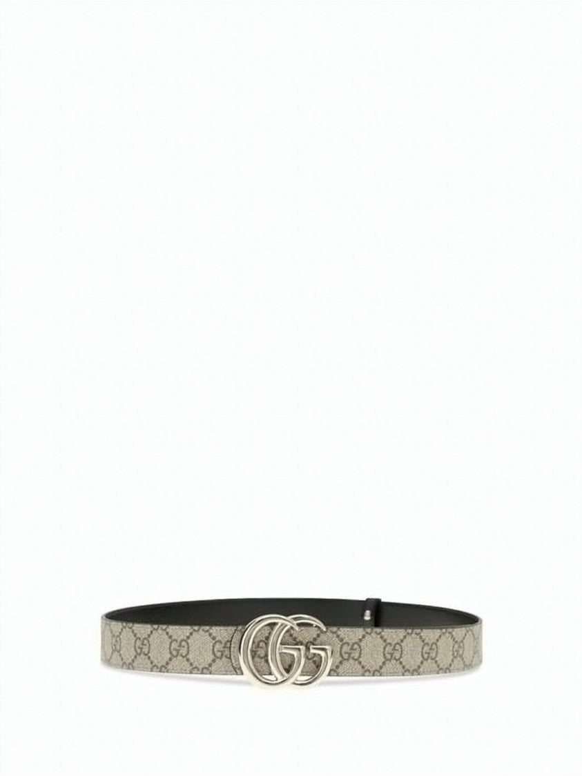 Gucci Slim Monogram Fabric Strap Belt