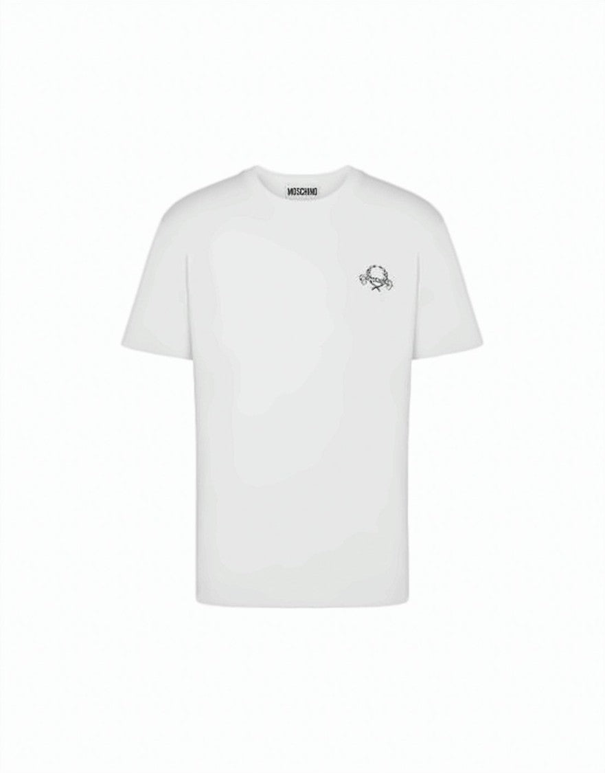 Moschino White Short-Sleeve Cotton T-Shirt
