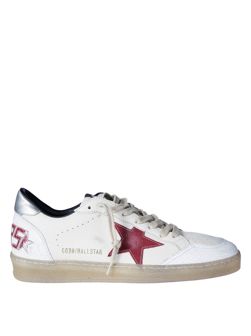 Golden Goose Ballstar Textured Low-Top Sneakers
