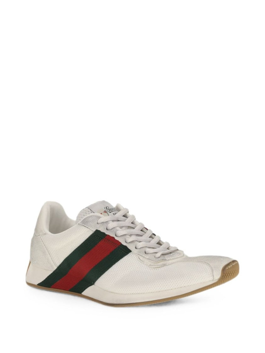 Gucci Web Stripe Low-Profile Low-Top Sneakers