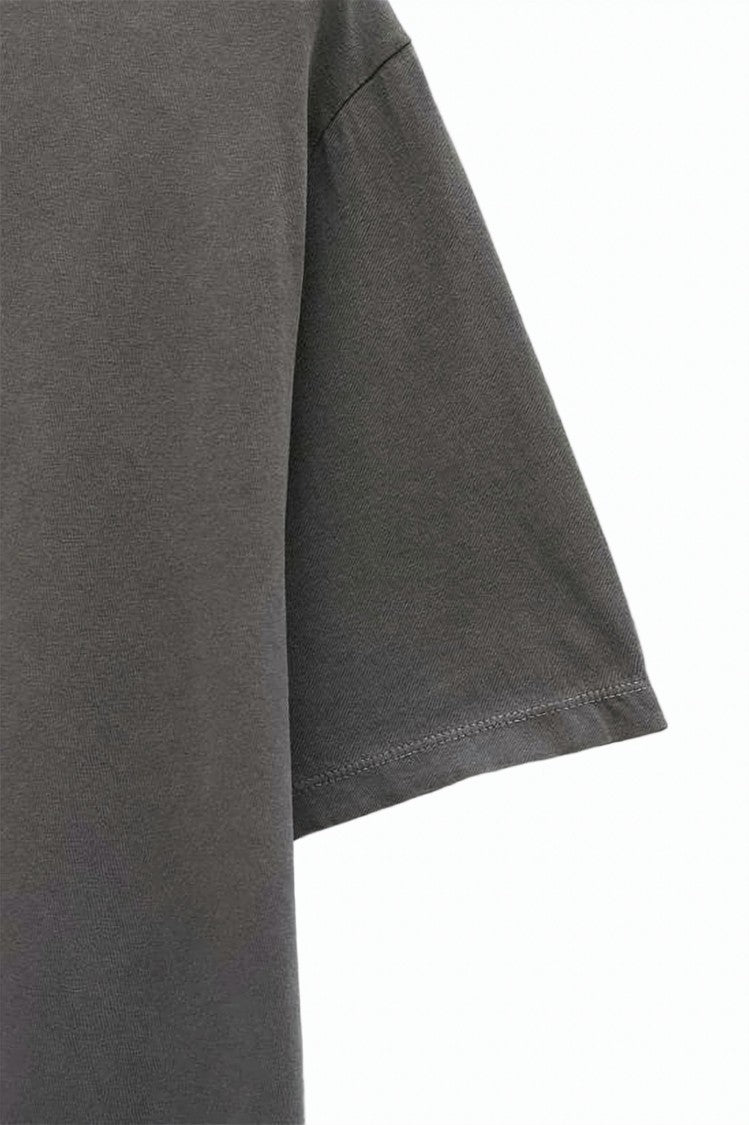 Our Legacy Relaxed Fit Grey T-Shirt With Crew Neckline