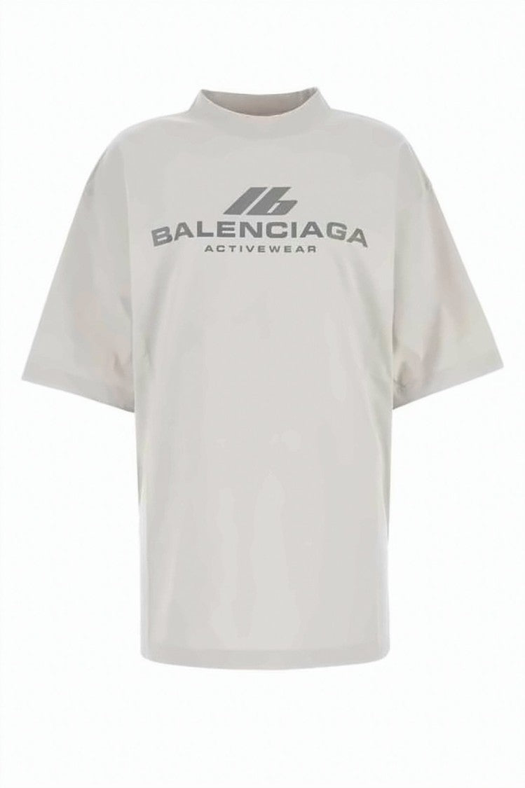 Balenciaga Boxy-Fit Short-Sleeved T-Shirt With Bold Logo Print