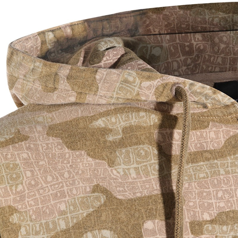 Daily Paper Camo Crew Neck Hoodiewith Ribbed Cuffs