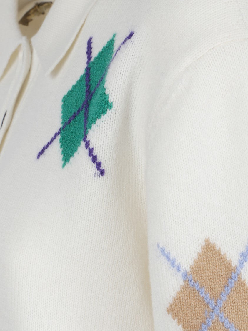 Msgm Polo With Collar And Small Bottons