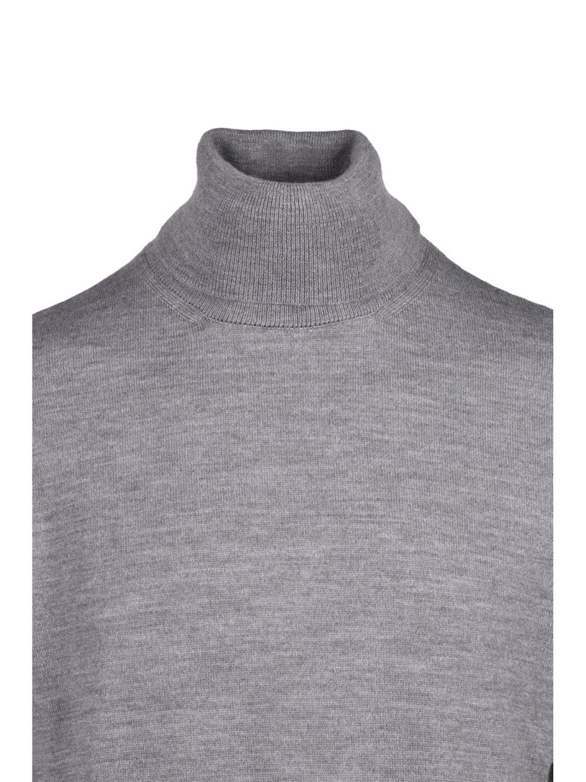 Mm6 By Maison Margiela Grey Minimalist Virgin Wool-Blend Sweater
