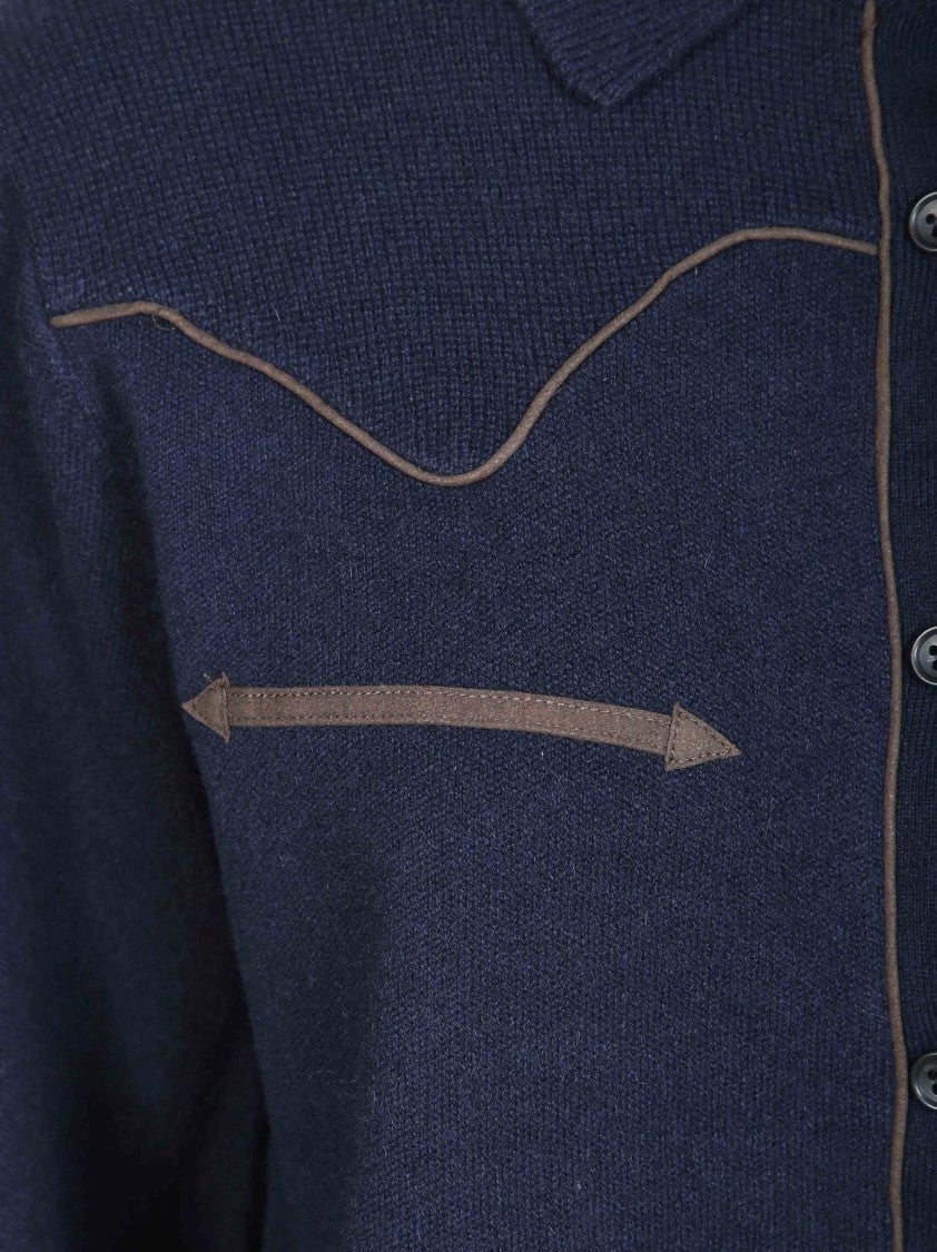Guest In Residence Cropped Midnight Western Shirt