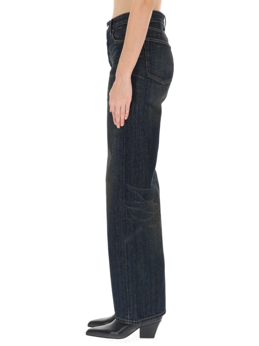 Our Legacy Wide-Leg Denim Jeans With Classic Five-Pocket Design