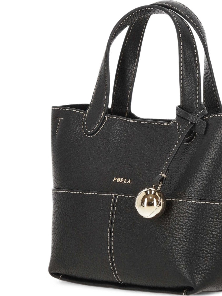 Furla Structured Pebbled Leather Multi-Carry Handbag
