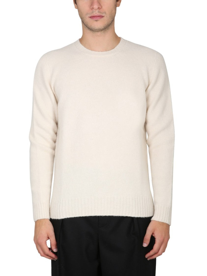 Drumohr Grey Crewneck Knit Sweater