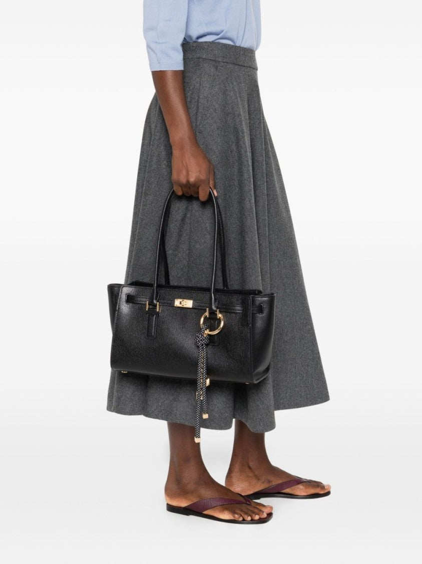 Michael Kors Textured Calfskin Tote Bag With Gold-Tone Hardware