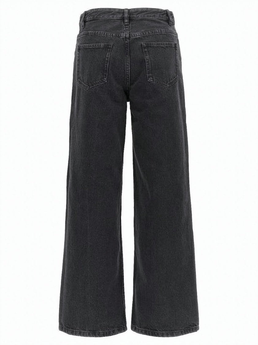 A.P.C. Cropped Wide-Leg Denim Pants With Classic Five-Pocket Design