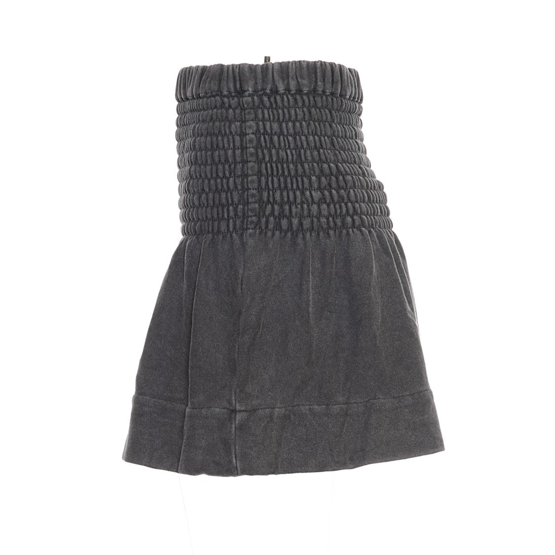 Isabel Marant Cotton-Blend Black Skirt With Textured Finish