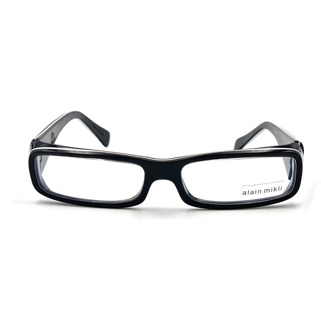 Alain Mikli Black A0325 Acetate Rectangular Glasses