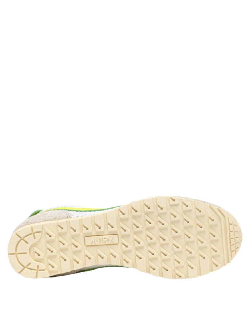 Autry Autry Windspin Women’S Sneakers In Mesh And Leather White Sand And Evening Primrose Wslw Kd02 Windspin Low