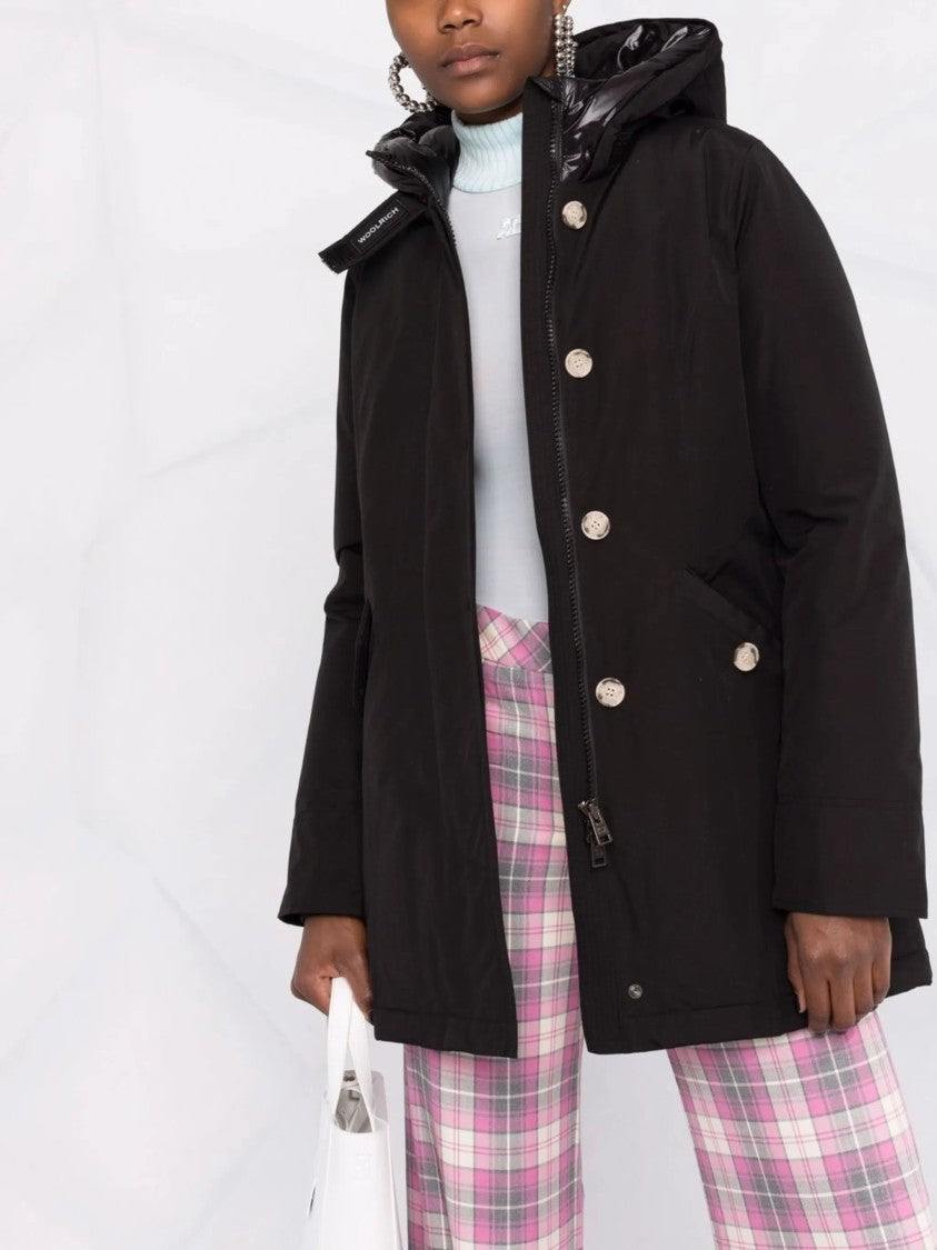 Woolrich Black Arctic Slim-Fit Down Parka