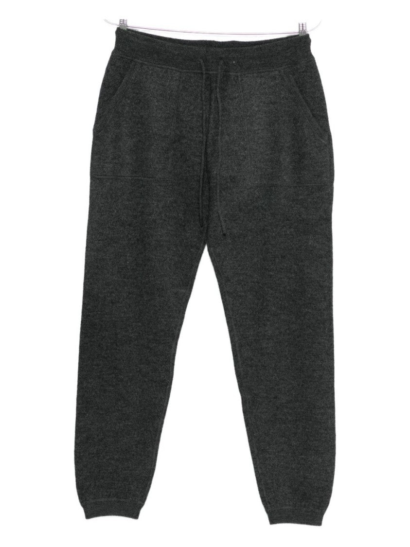 Mc2 Saint Barth Tailored Grey Trousers With Elastic Waistband