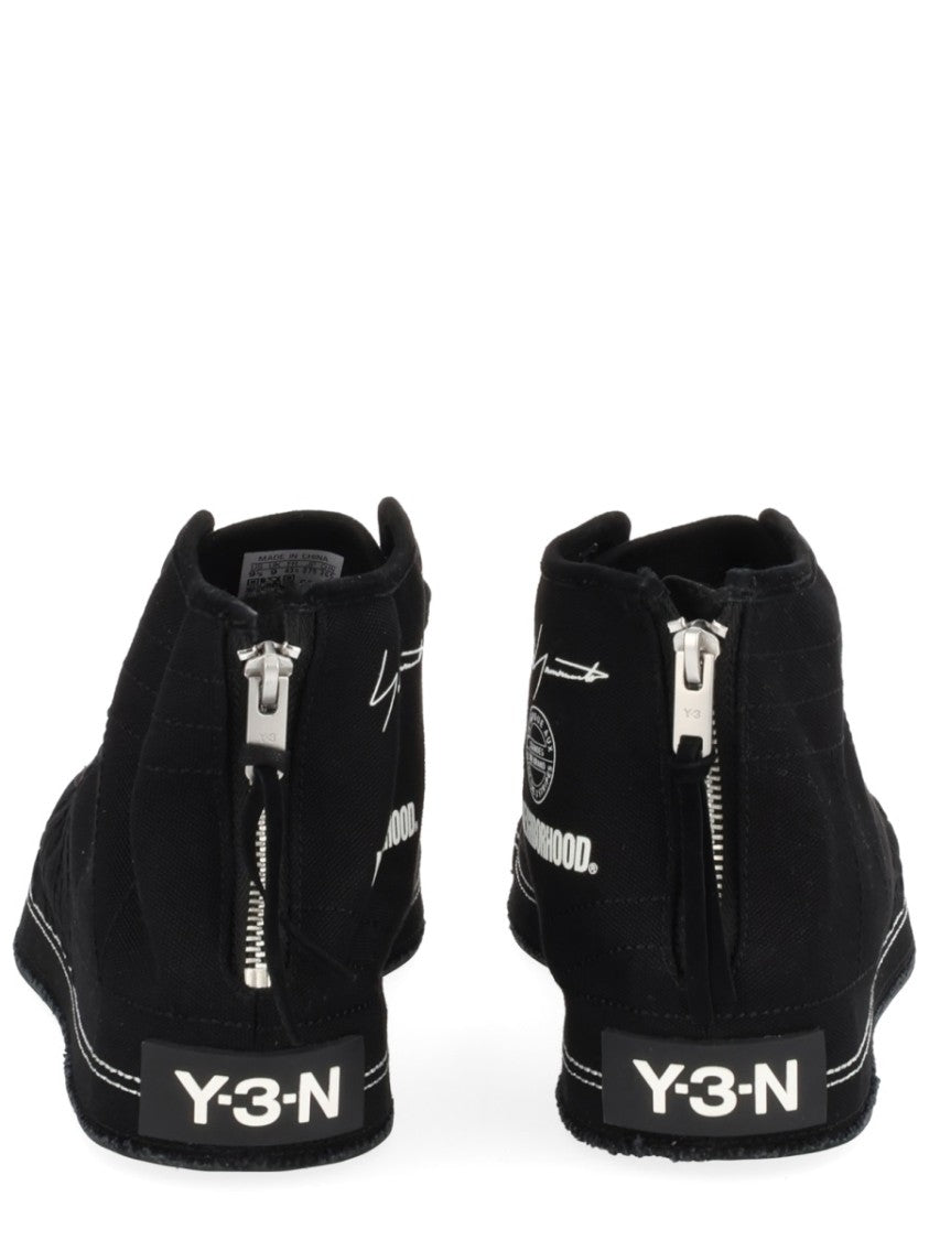 Y-3 X Neighborhood Black Nizza Y-3 X Neighborhood High-Top Sneakers