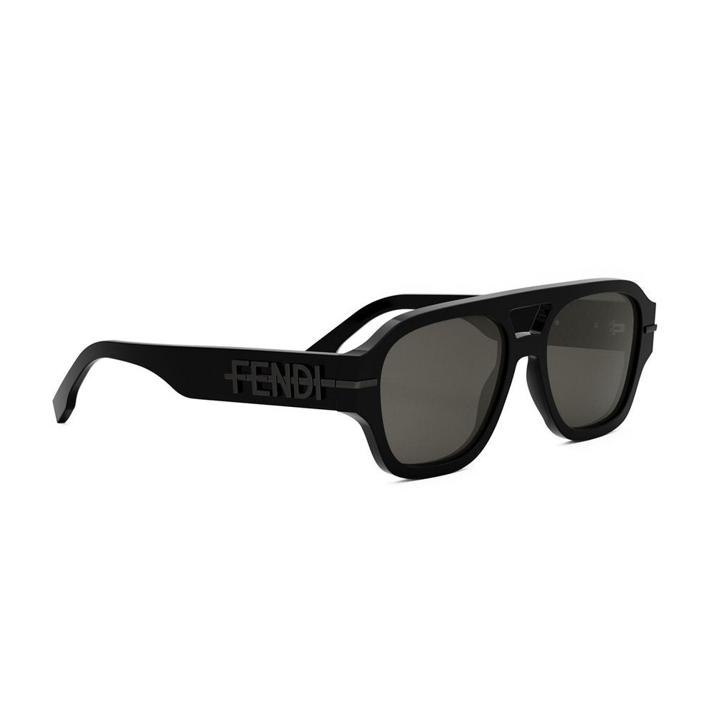 Fendi Graphy Double Bridge Pilot Sunglasses