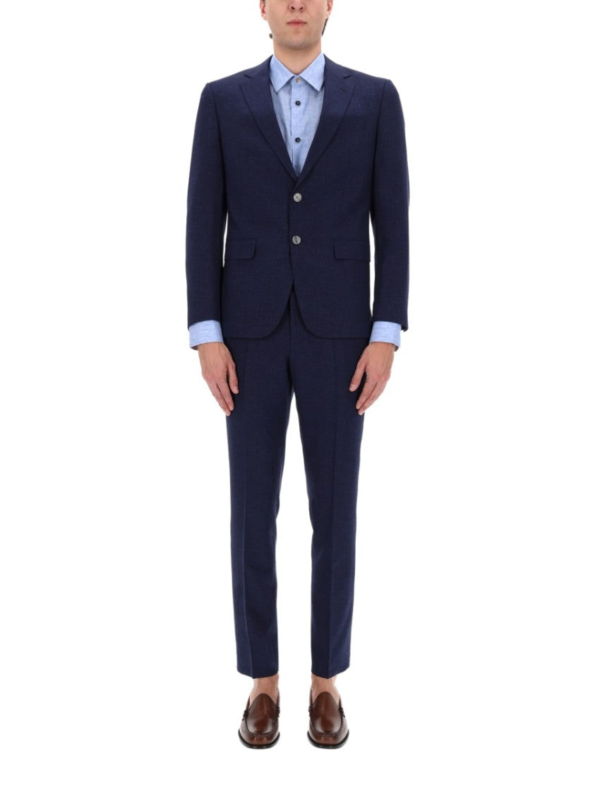 Boss Arti-Hesten Wool Blend Blue Suit
