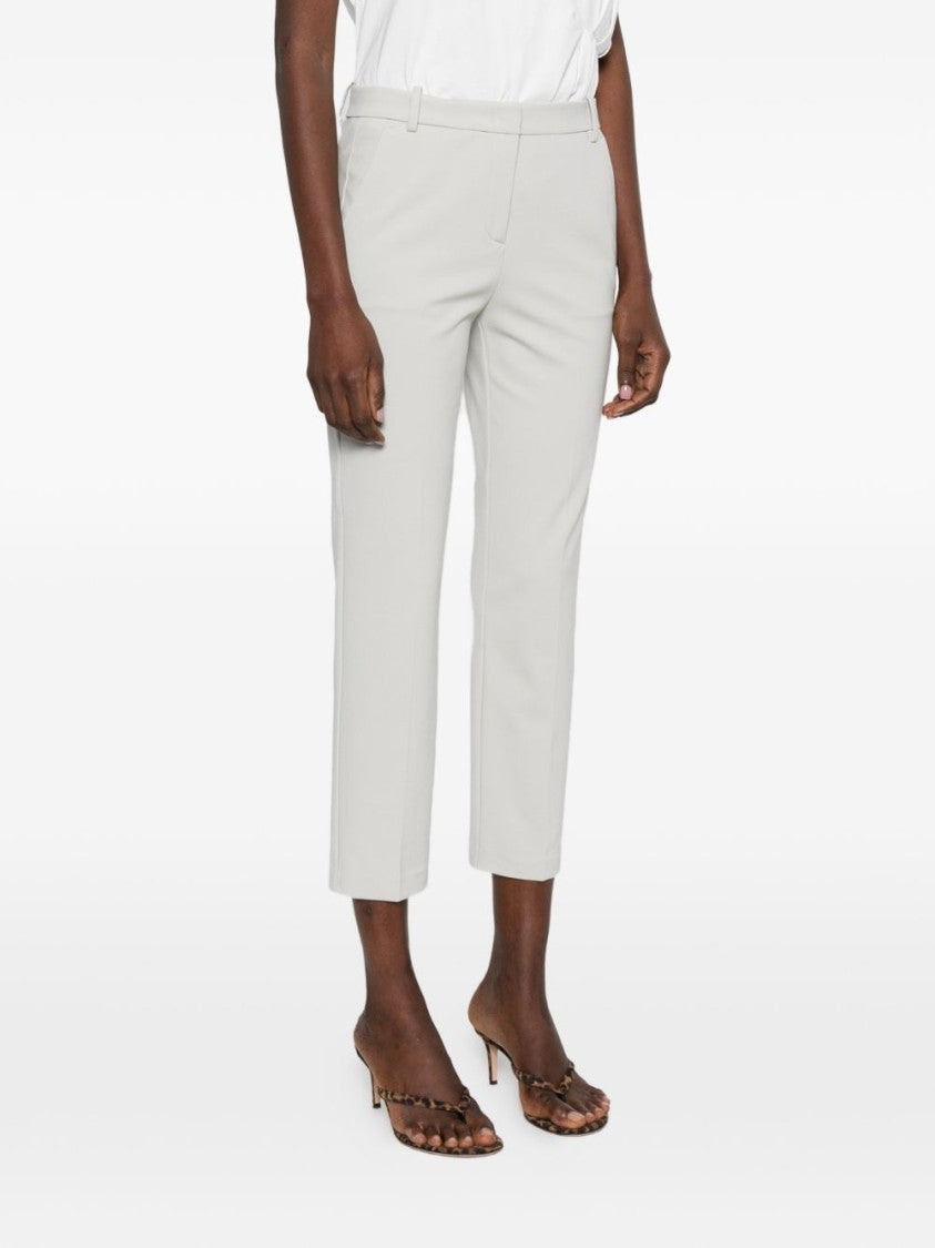 Pinko Cropped Tailored Trousers With Concealed Fastening