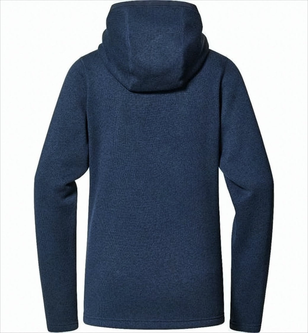 Haglöfs Textured Blue Zip-Up Jacket With Hood