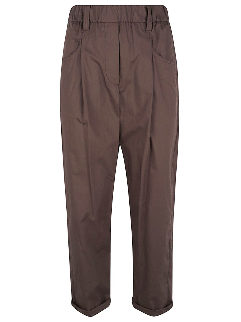 Brunello Cucinelli Lightweight Poplin Trousers With Five-Pocket Style
