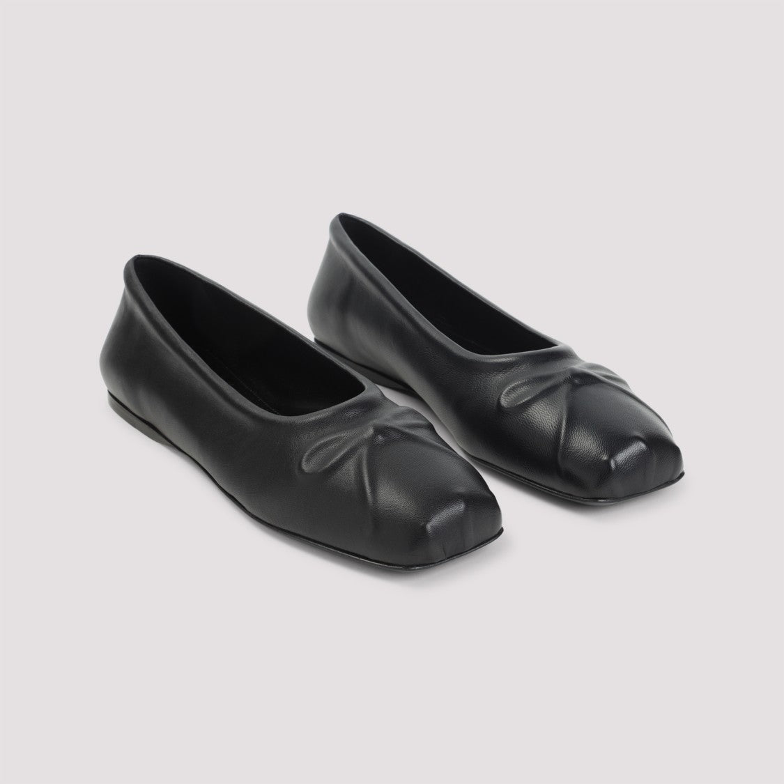 Marni Dancer Black Leather Ballerinas