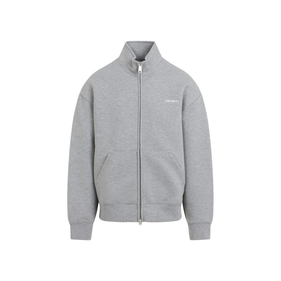 Carhartt Wip Alda Zip Sweat Grey Cotton Jacket