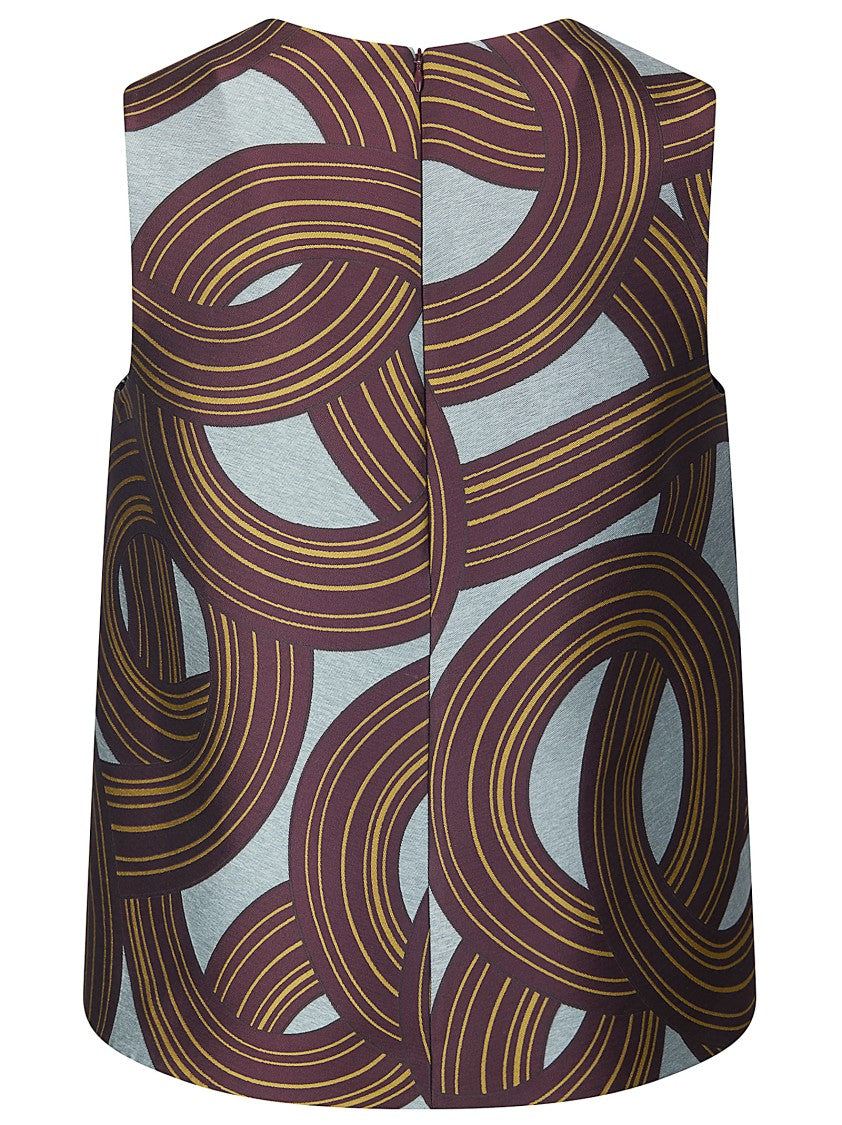 La Double J Sleeveless Halter Top With Back Zipper Closure