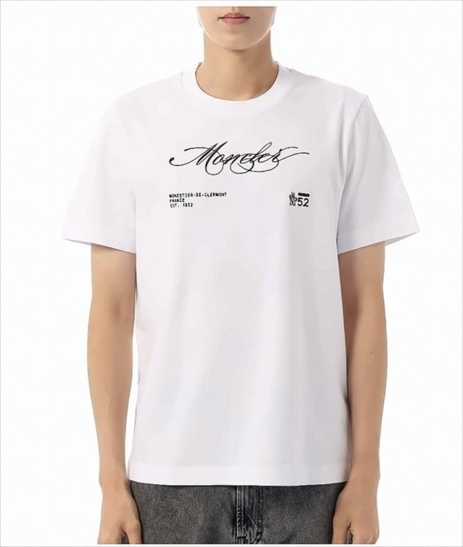Moncler Moncler Script Logo Cotton T-Shirt