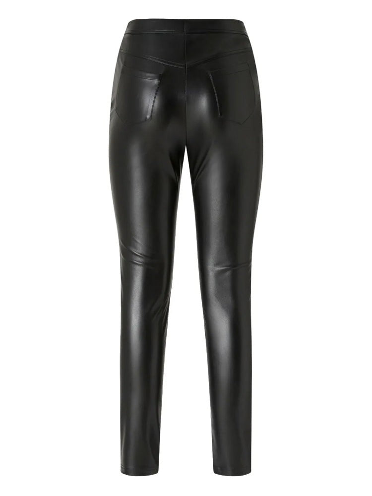 Pinko High-Waisted Panel Trousers With Ruched Detailing