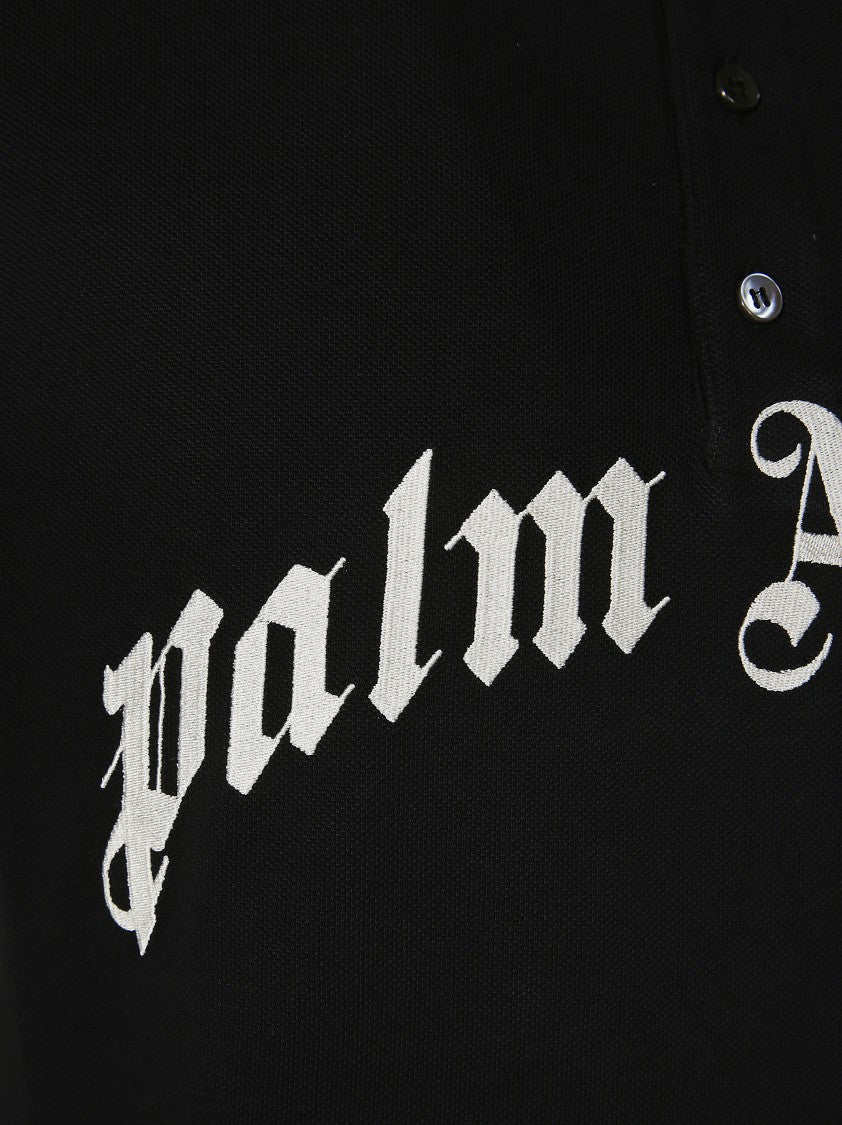 Palm Angels Curved Logo Polo