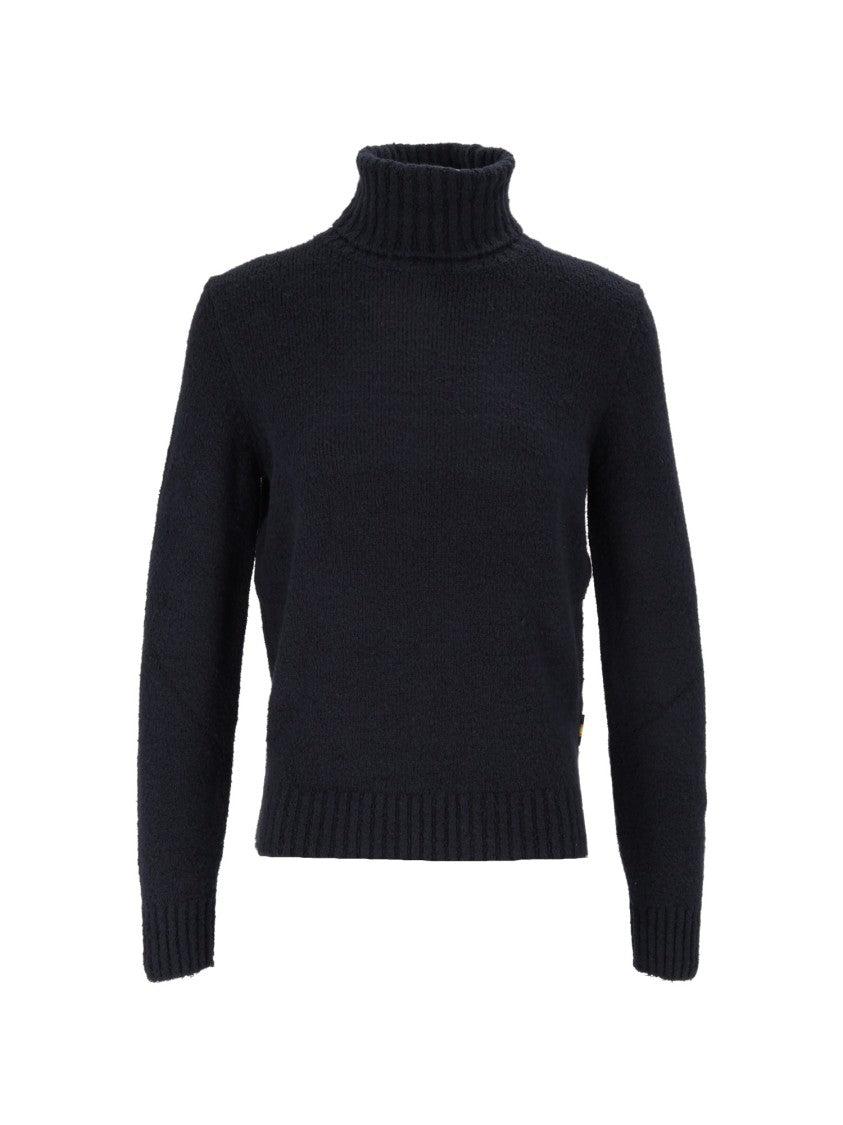 K-Way Peggy Sponge Yarn High Ribbed Turtleneck Sponge Knit Sweater