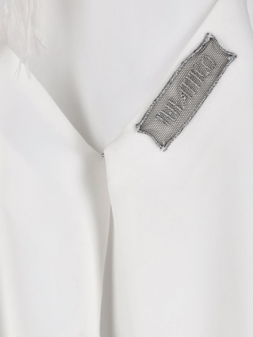 The Attico Mini Feather Dress – White