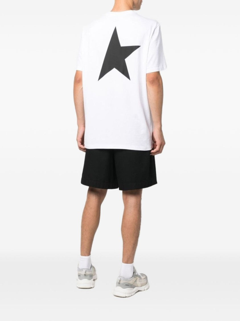 Golden Goose White Iconic Logo Cotton T-Shirt