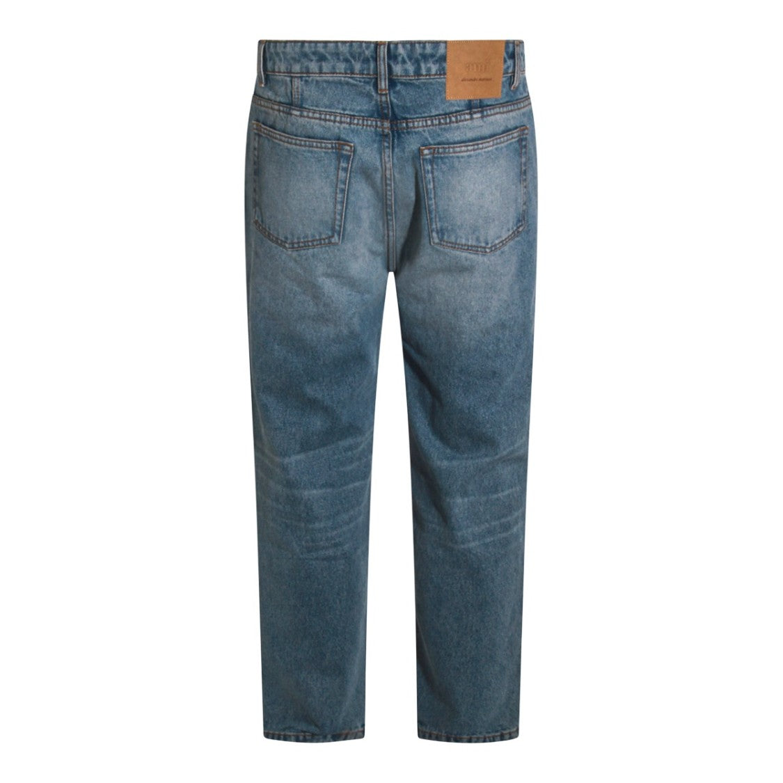 Ami Paris Light Blue Cotton Jeans