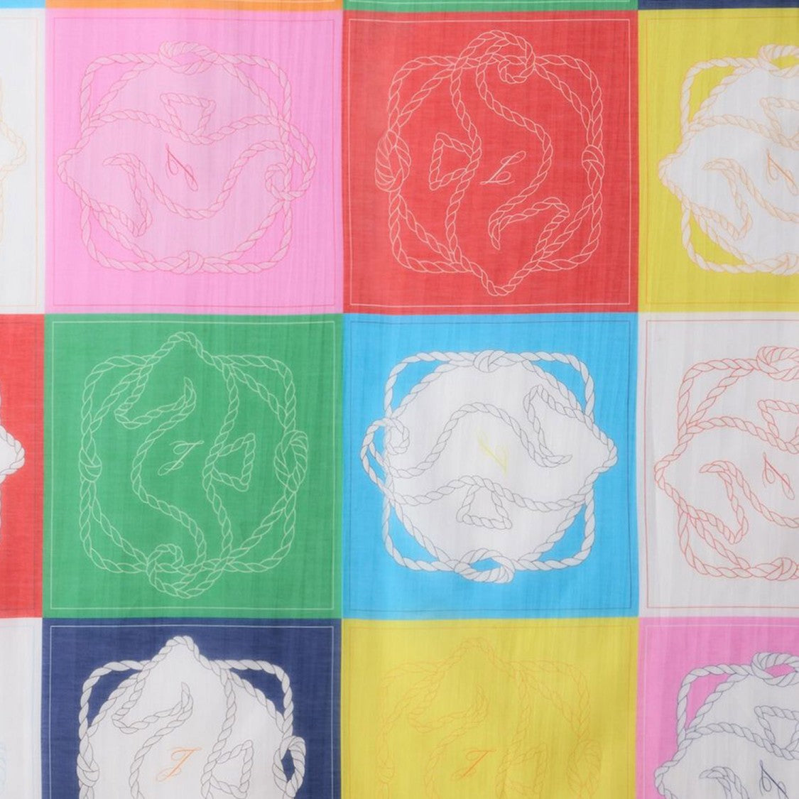 Jacquemus Seahorses Square Pareo With Hand-Rolled Edges